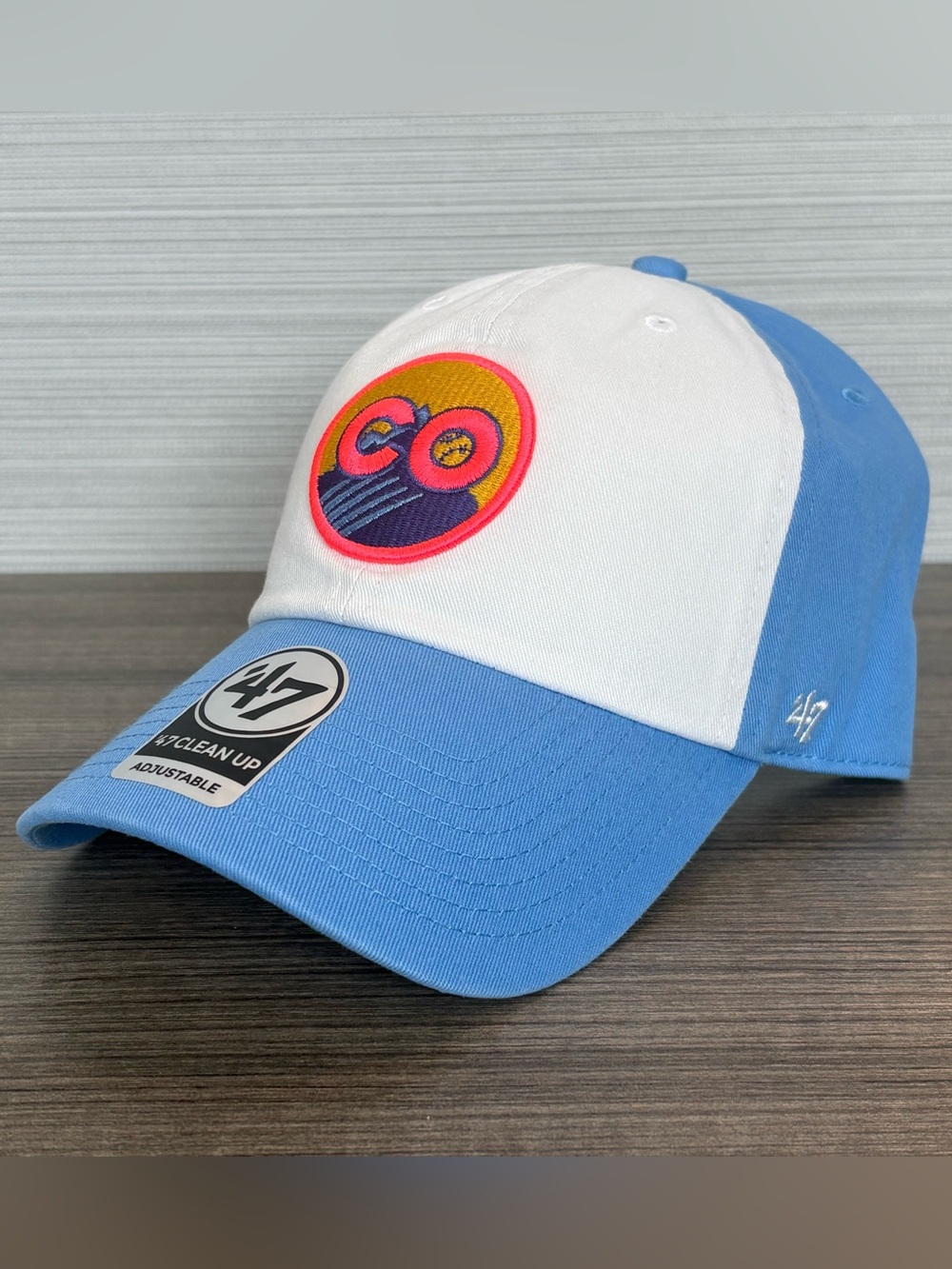 ‘47 Brand Colorado Rockies City Connect CO Patch Adjustable Hat MLB Blue